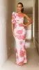 Amina Maxi Dress - Soft Pink Floral sold by Billy J