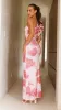 Amina Maxi Dress - Soft Pink Floral sold by Billy J