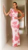 Amina Maxi Dress - Soft Pink Floral sold by Billy J