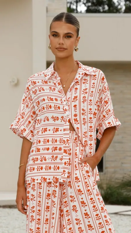 Daley Button Up Shirt - Floral Love sold by Billy J