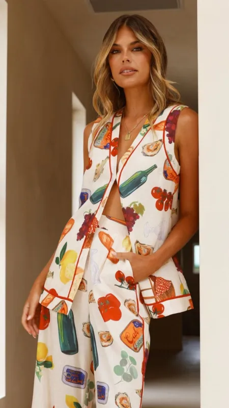 Colby Top - Brunch Print sold by Billy J