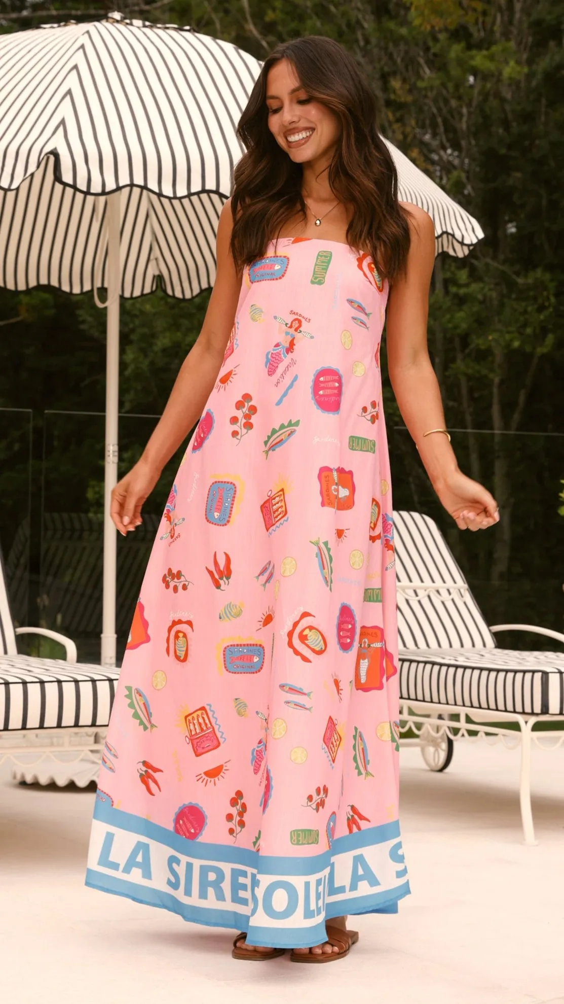 La Sirena Strapless Maxi Dress - Pink Soleil sold by Billy J product image thumbnail 5
