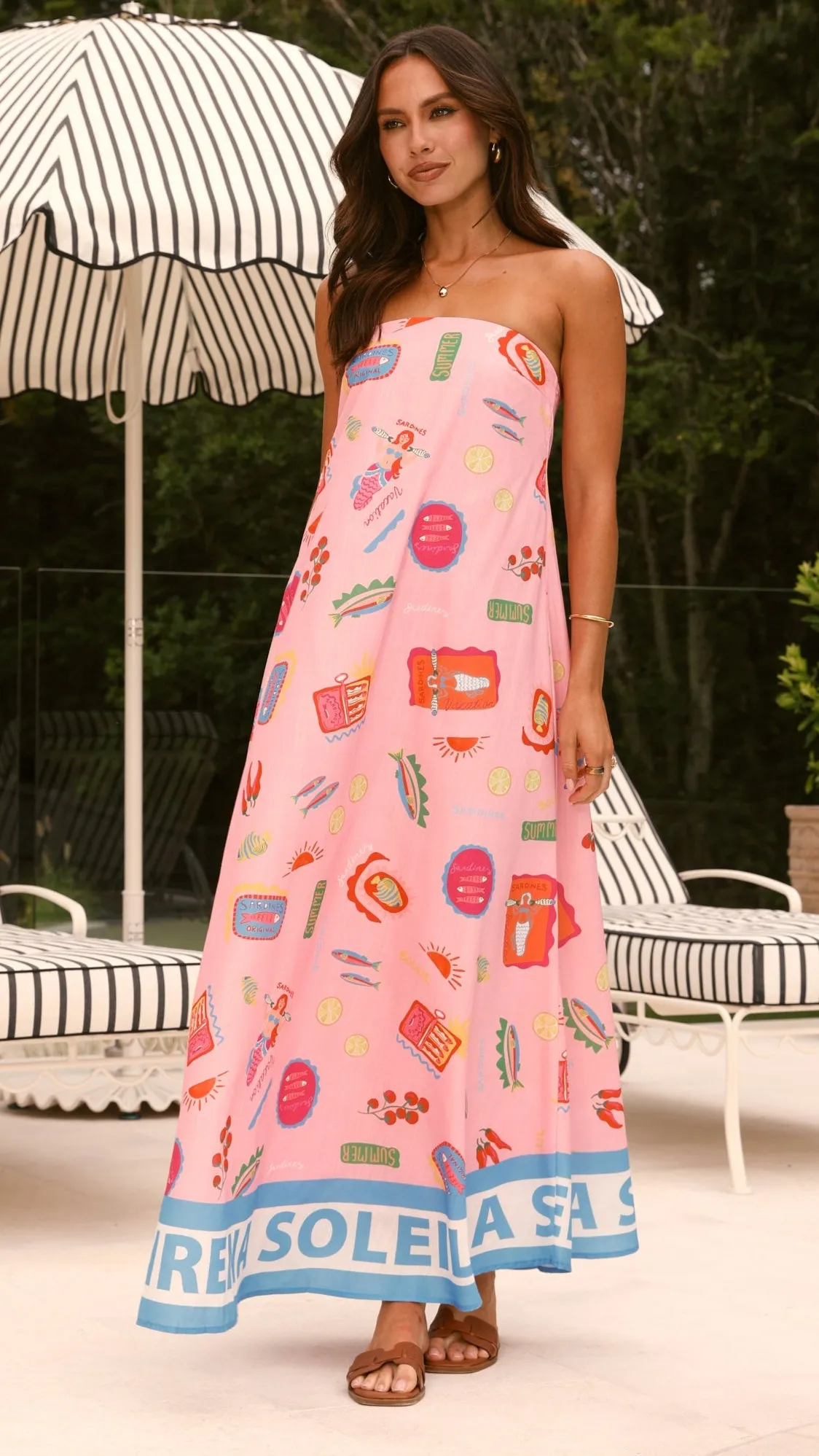 La Sirena Strapless Maxi Dress - Pink Soleil sold by Billy J product image thumbnail 3