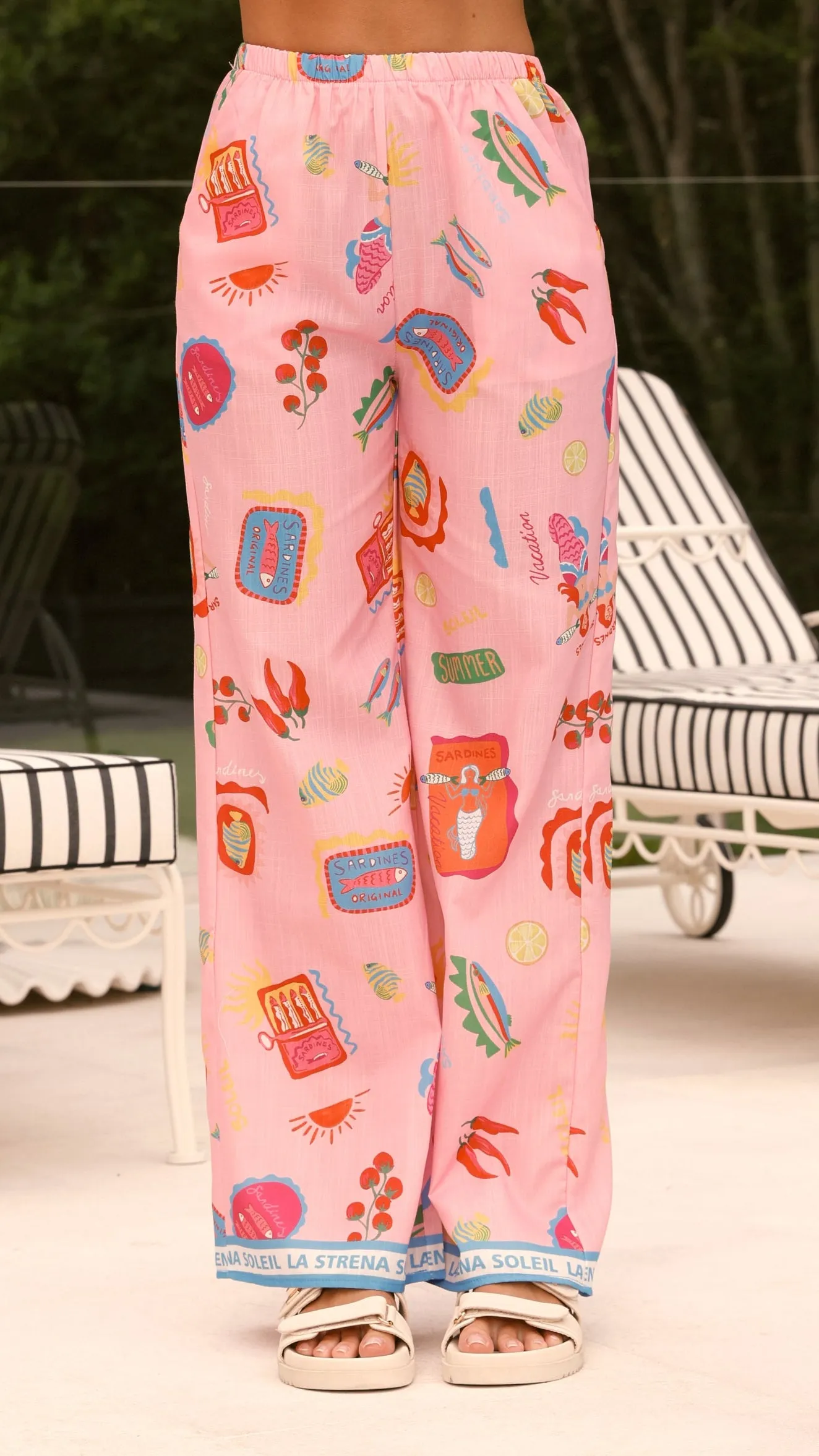 La Sirena Button Up Shirt and Pants Set - Pink Soleil sold by Billy J product image thumbnail 3