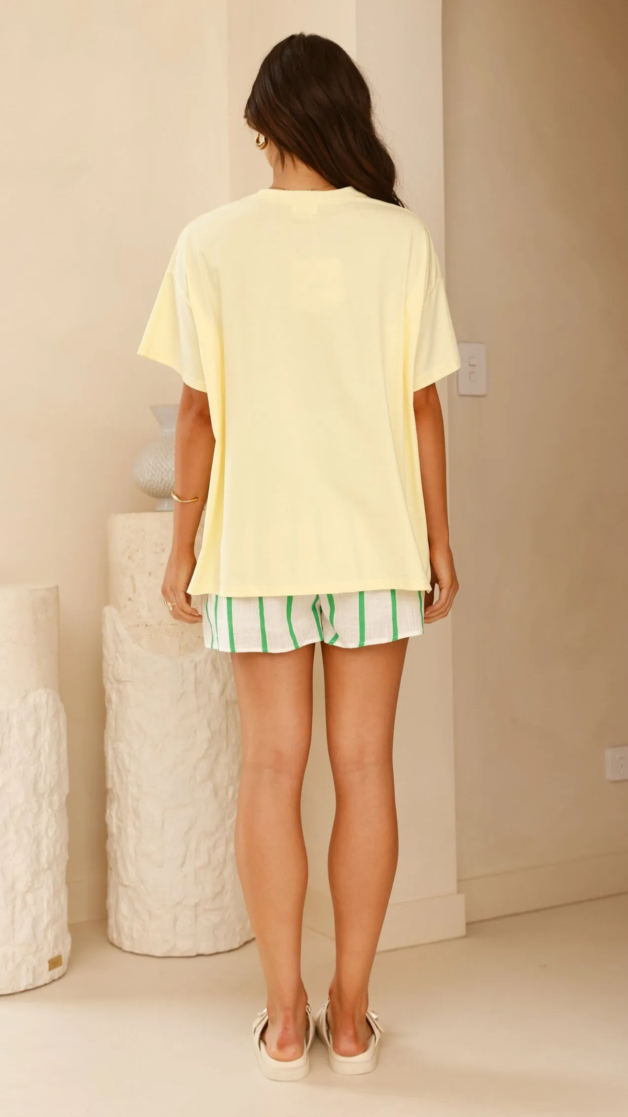 Salsa Di Pomodor Top and Shorts Set - Yellow/White sold by Billy J product image thumbnail 2