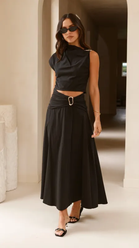 Delphine Maxi Skirt - Black sold by Billy J