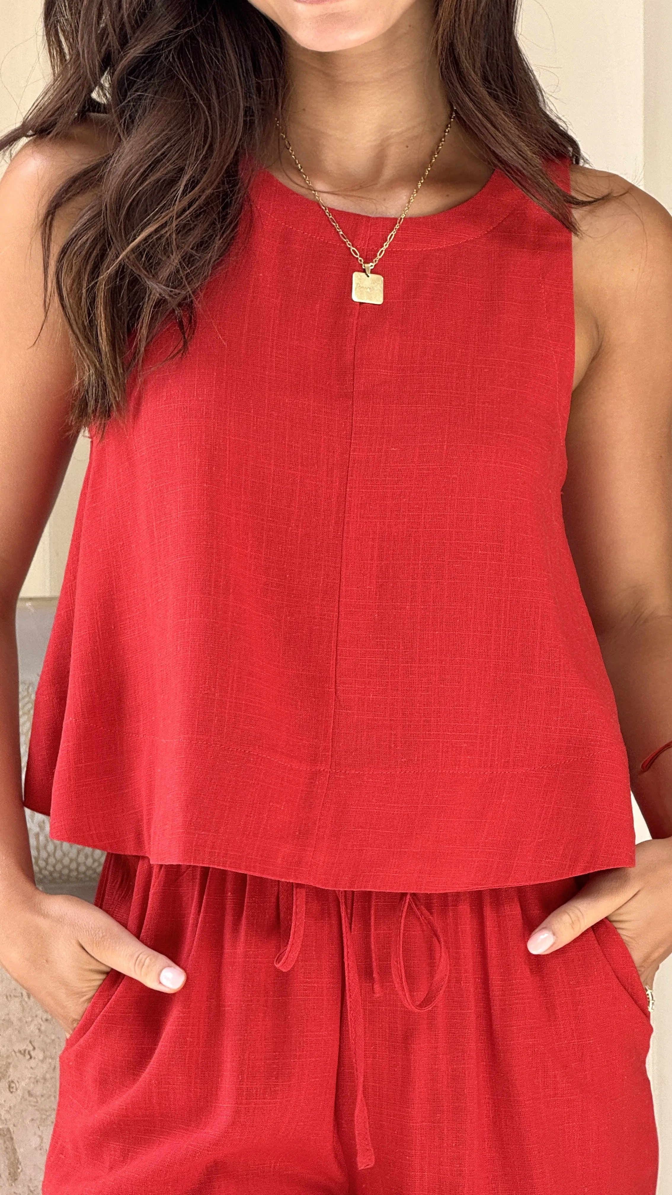 Charmain Top - Red sold by Billy J product image thumbnail 3