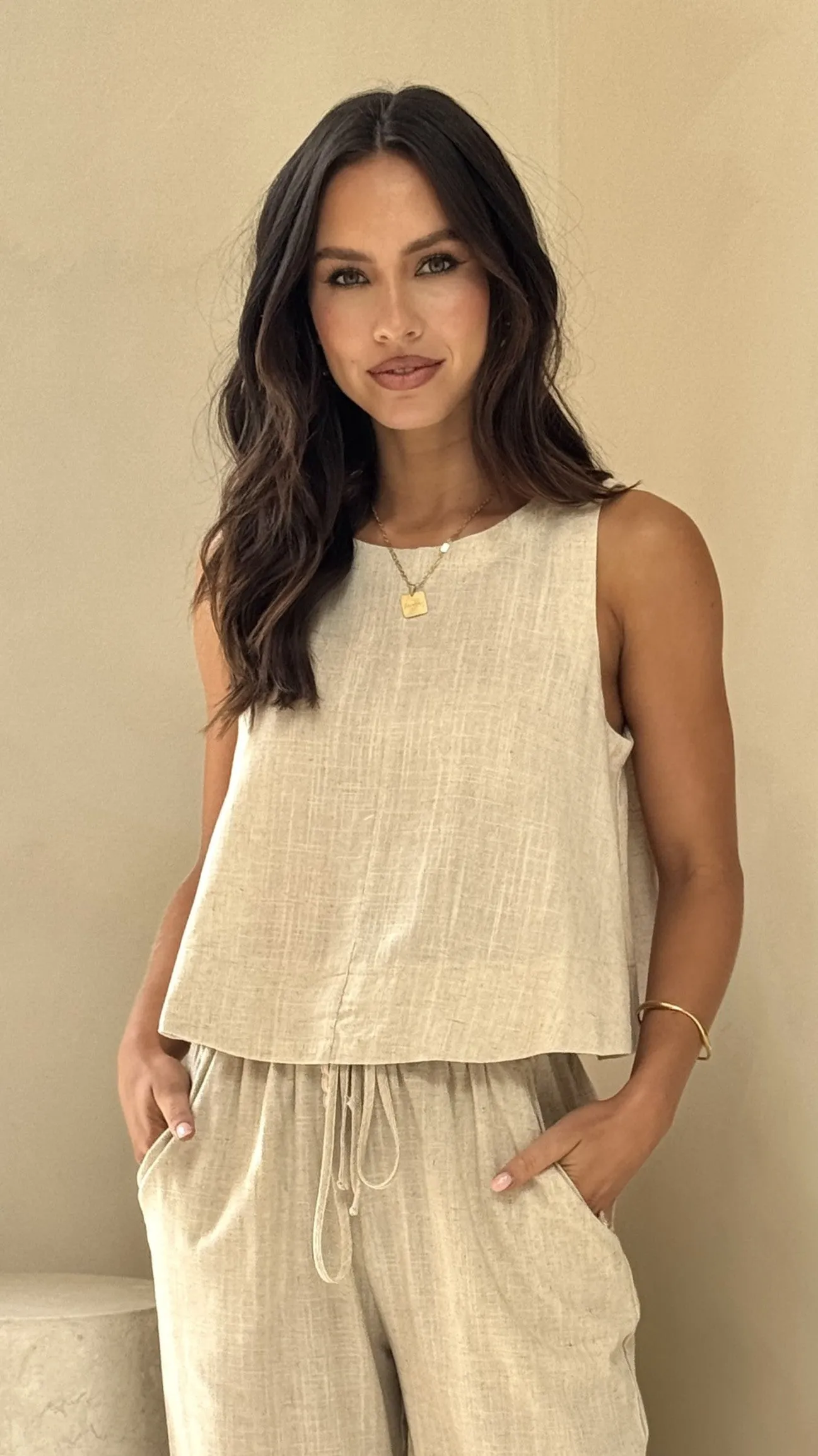 Charmain Top - Natural sold by Billy J product image thumbnail 4