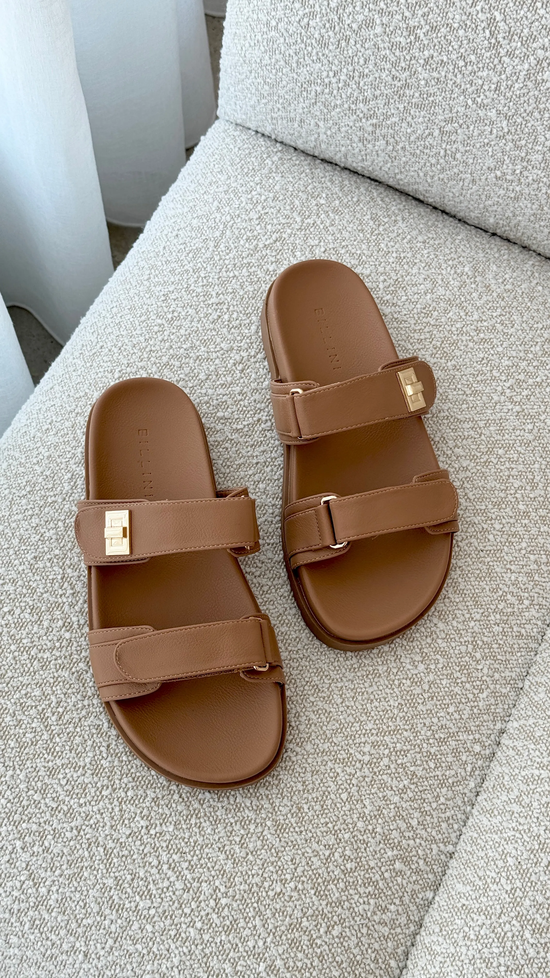 Amylee Slide - Teak sold by Billy J