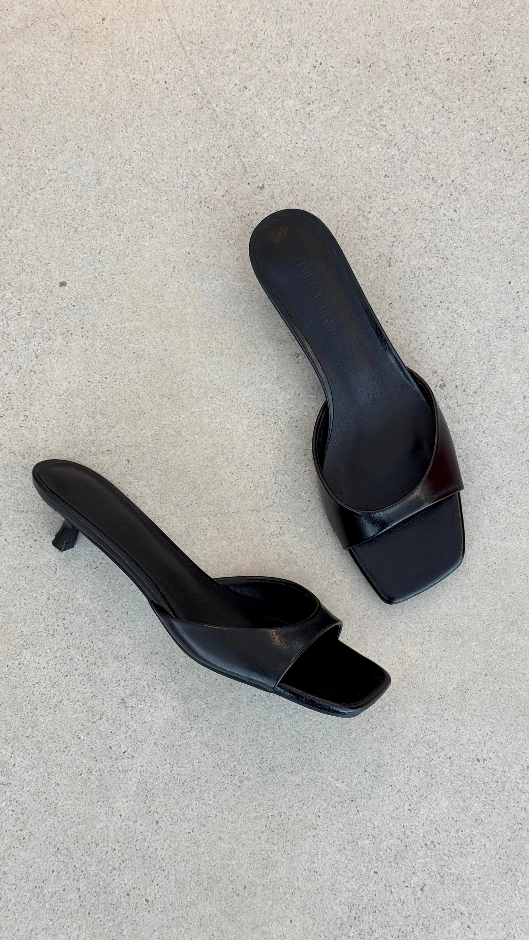Blossom Heels - Black Shine sold by Billy J