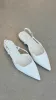 Iver Ballet Flats - White Raffia Texture sold by Billy J