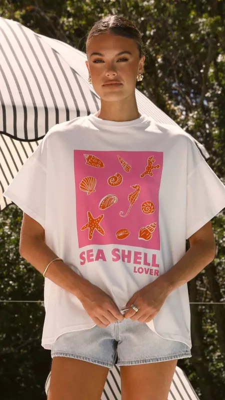 Seashell Lover Tee - White sold by Billy J