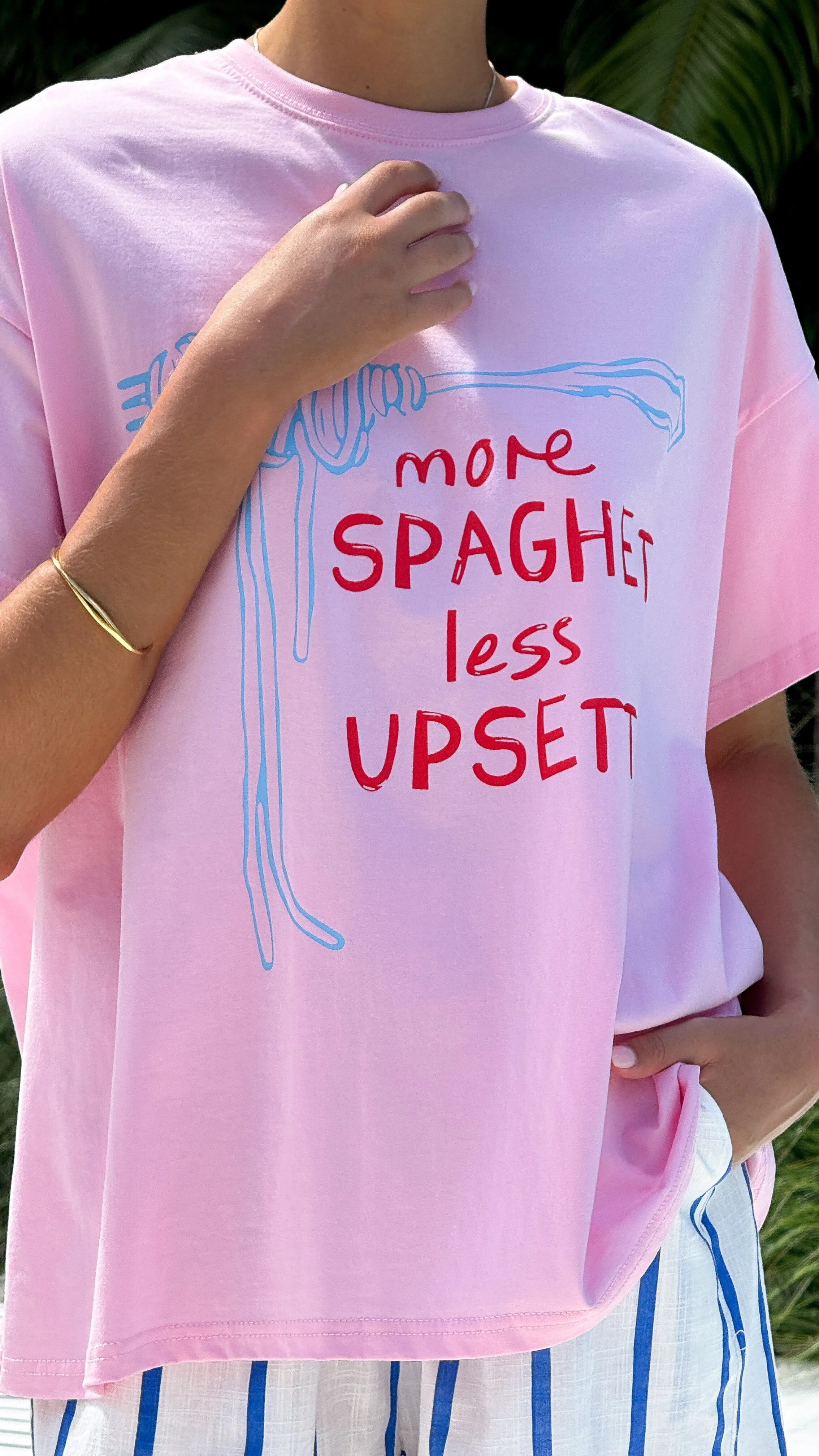 Less Upsetti Top and Shorts Set - Pink/Blue sold by Billy J product image thumbnail 4