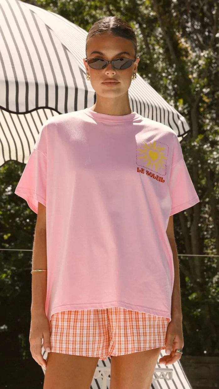 Le Soleil Sun Lover Top and Shorts Set - Pink / Orange sold by Billy J