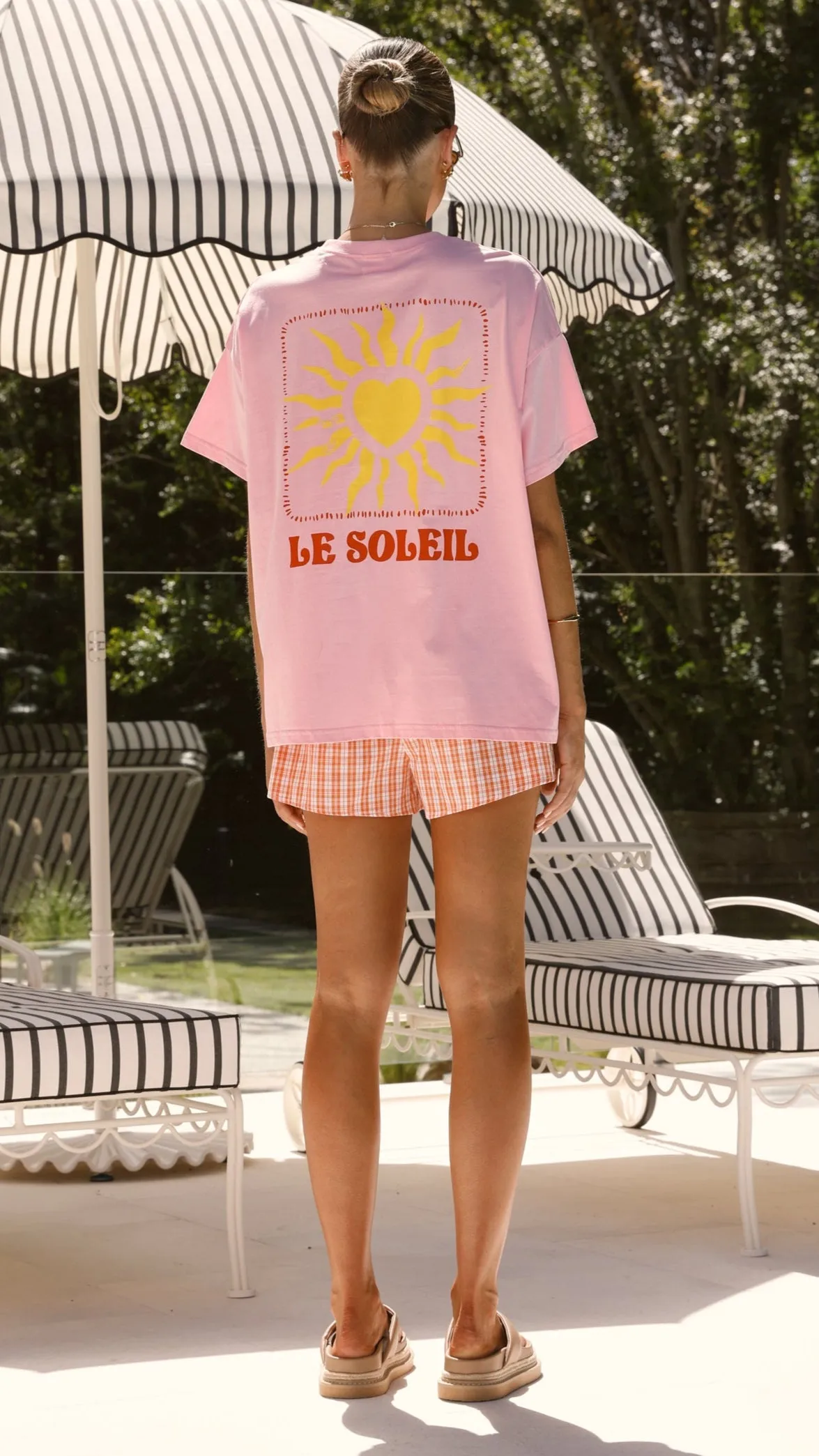 Le Soleil Sun Lover Top and Shorts Set - Pink / Orange sold by Billy J product image thumbnail 2