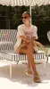 Desert Cowgirl Top and Shorts Set - Beige / Pink sold by Billy J