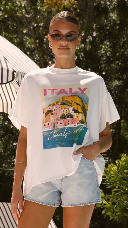 Italy Tee - White sold by Billy J