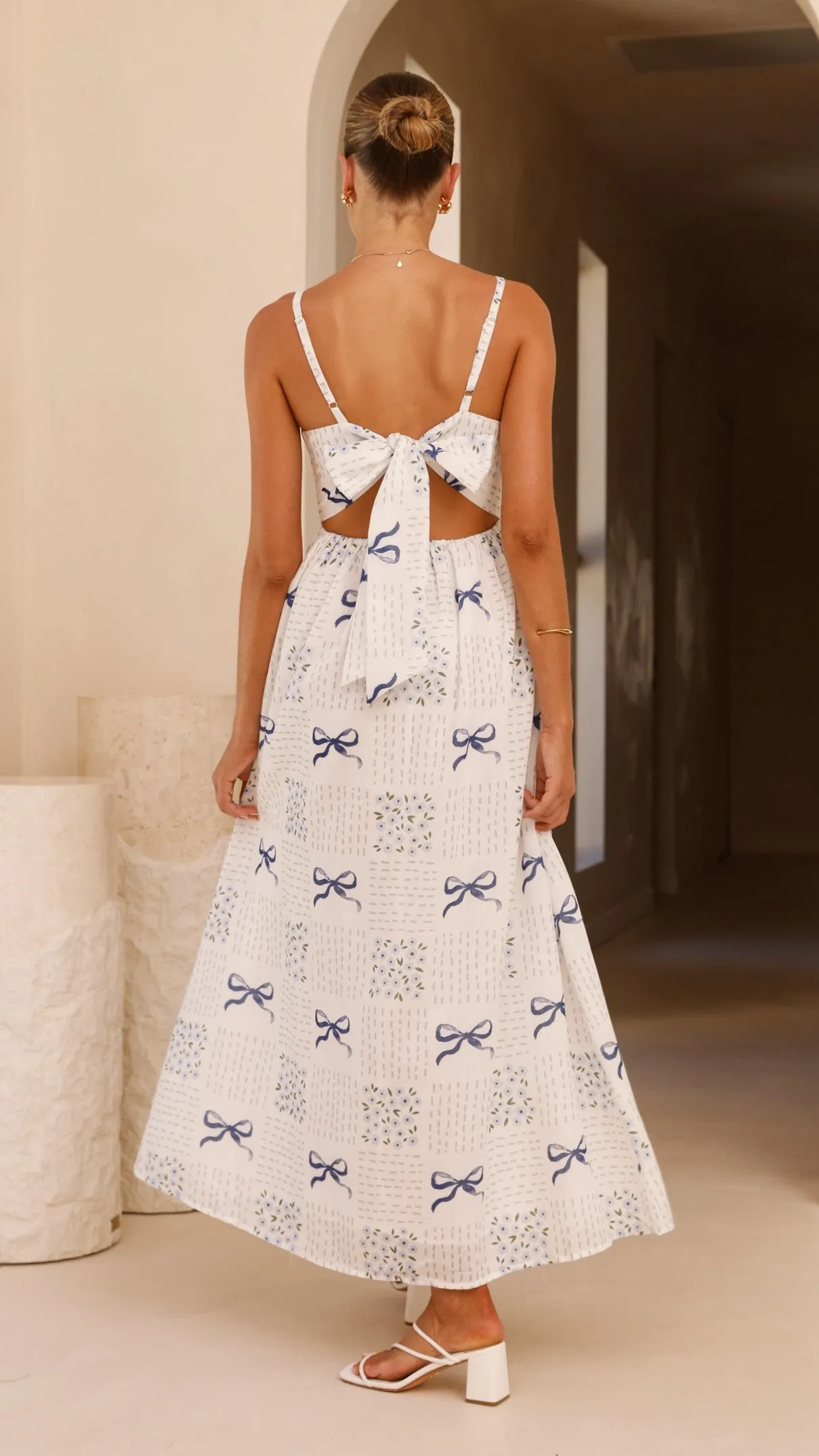 Georgina Maxi Dress - Sweet Bow Blue sold by Billy J product image thumbnail 2