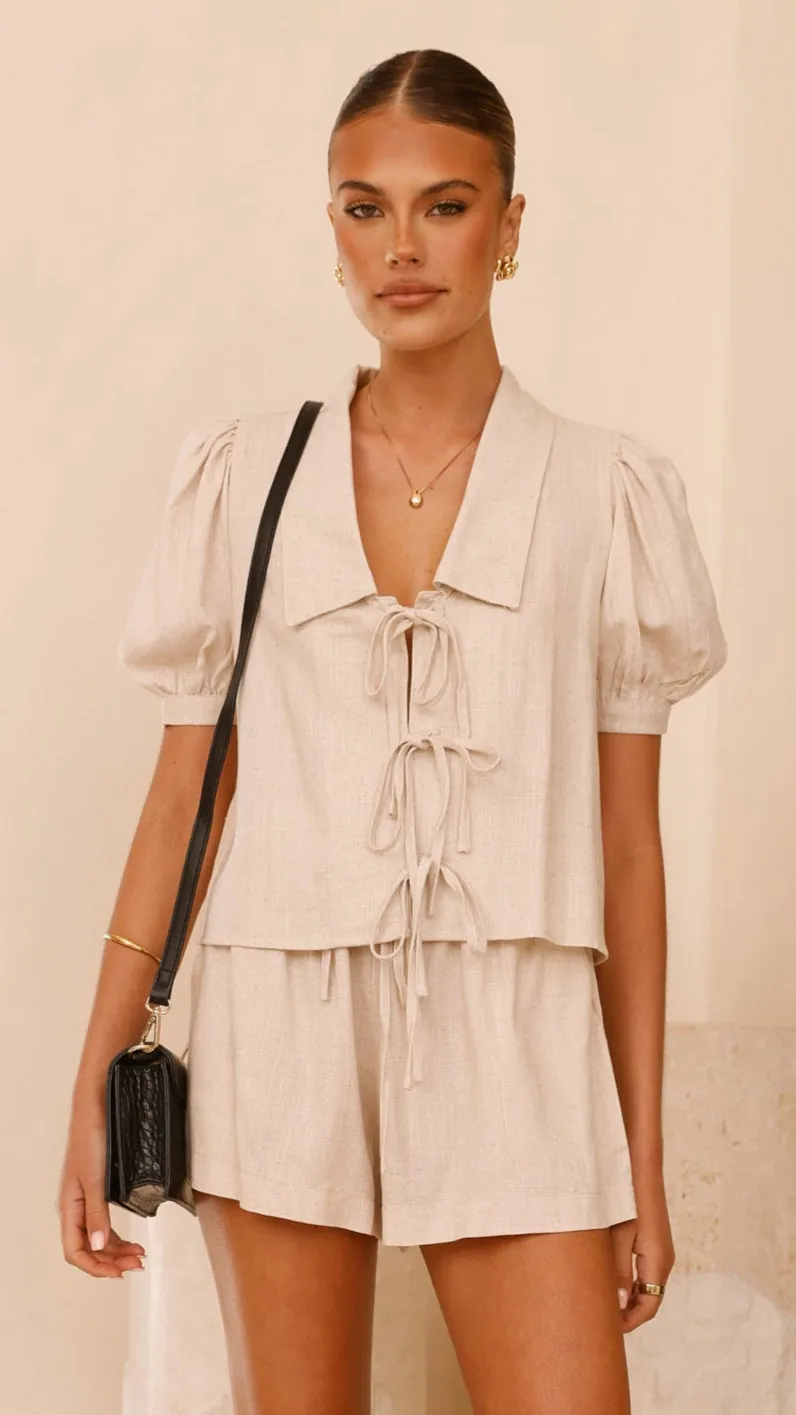 Alma Shorts - Beige sold by Billy J product image thumbnail 5