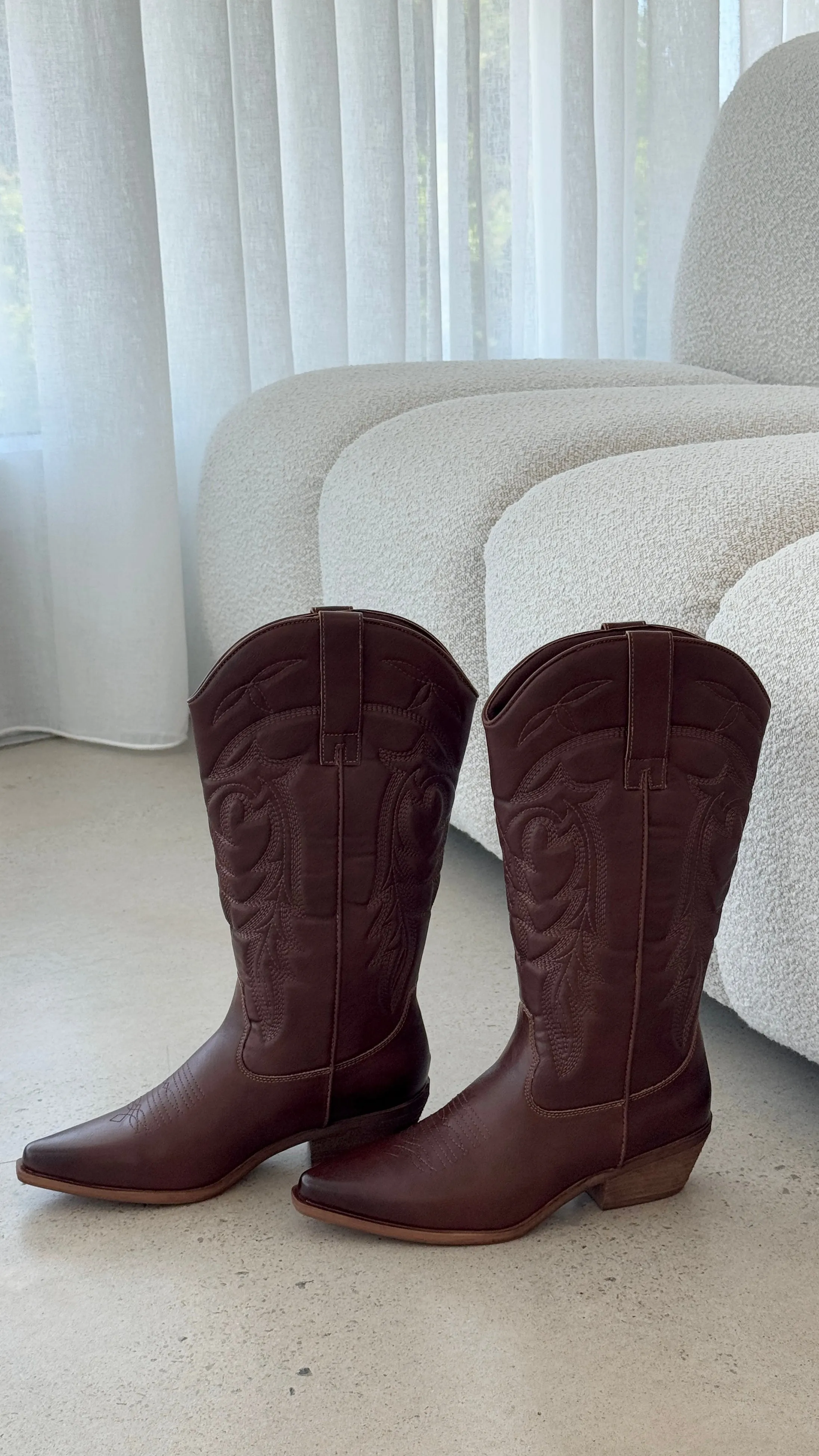 Ottilie Boots - Dark Tan sold by Billy J