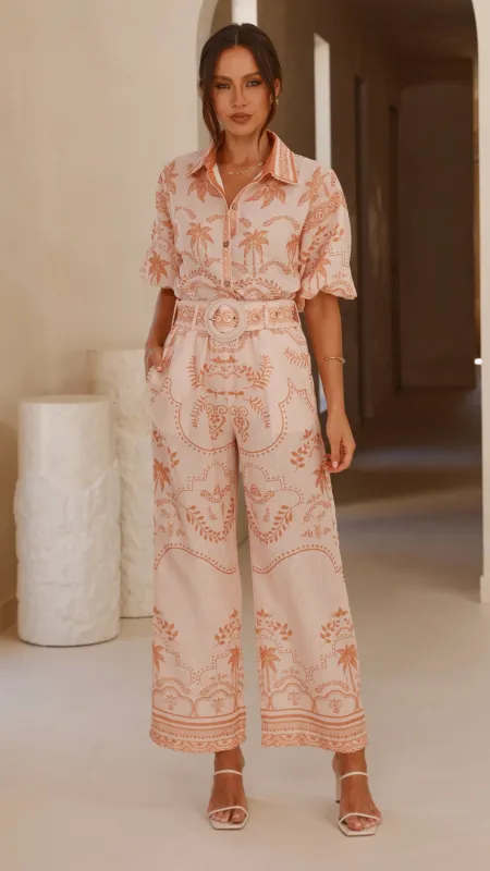 Xander Wide Leg Pants - Natural sold by Billy J