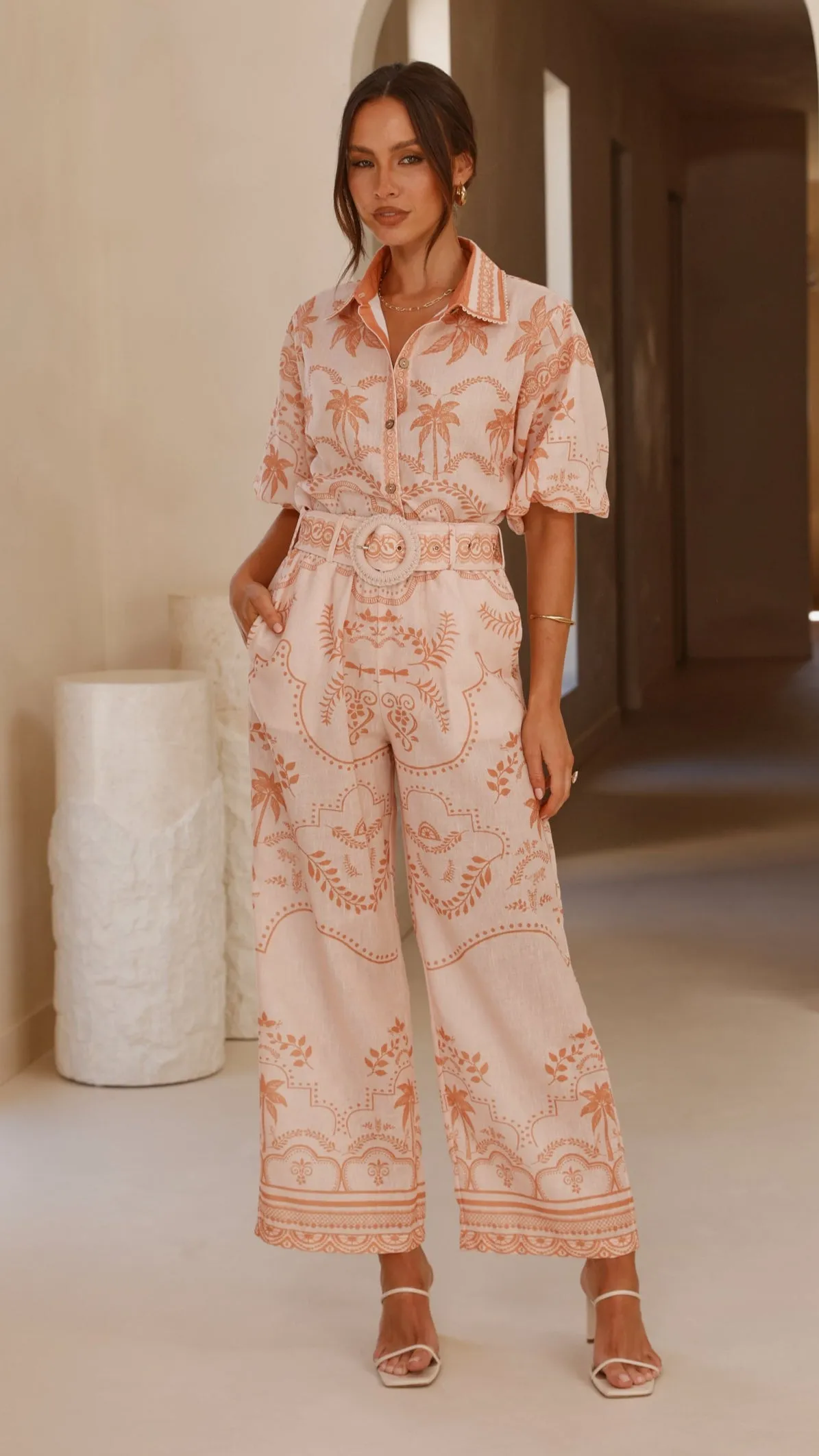 Xander Wide Leg Pants - Natural sold by Billy J product image thumbnail 5