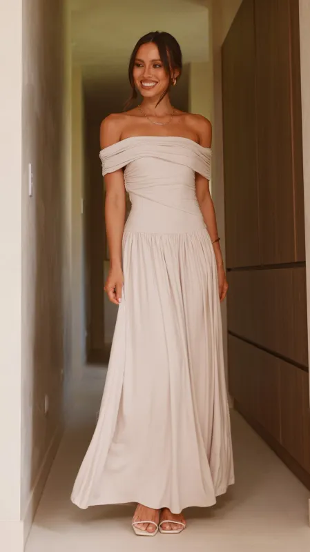 Manalla Maxi Dress - Stone sold by Billy J