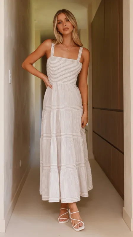 Shevaun Maxi Dress - Beige sold by Billy J