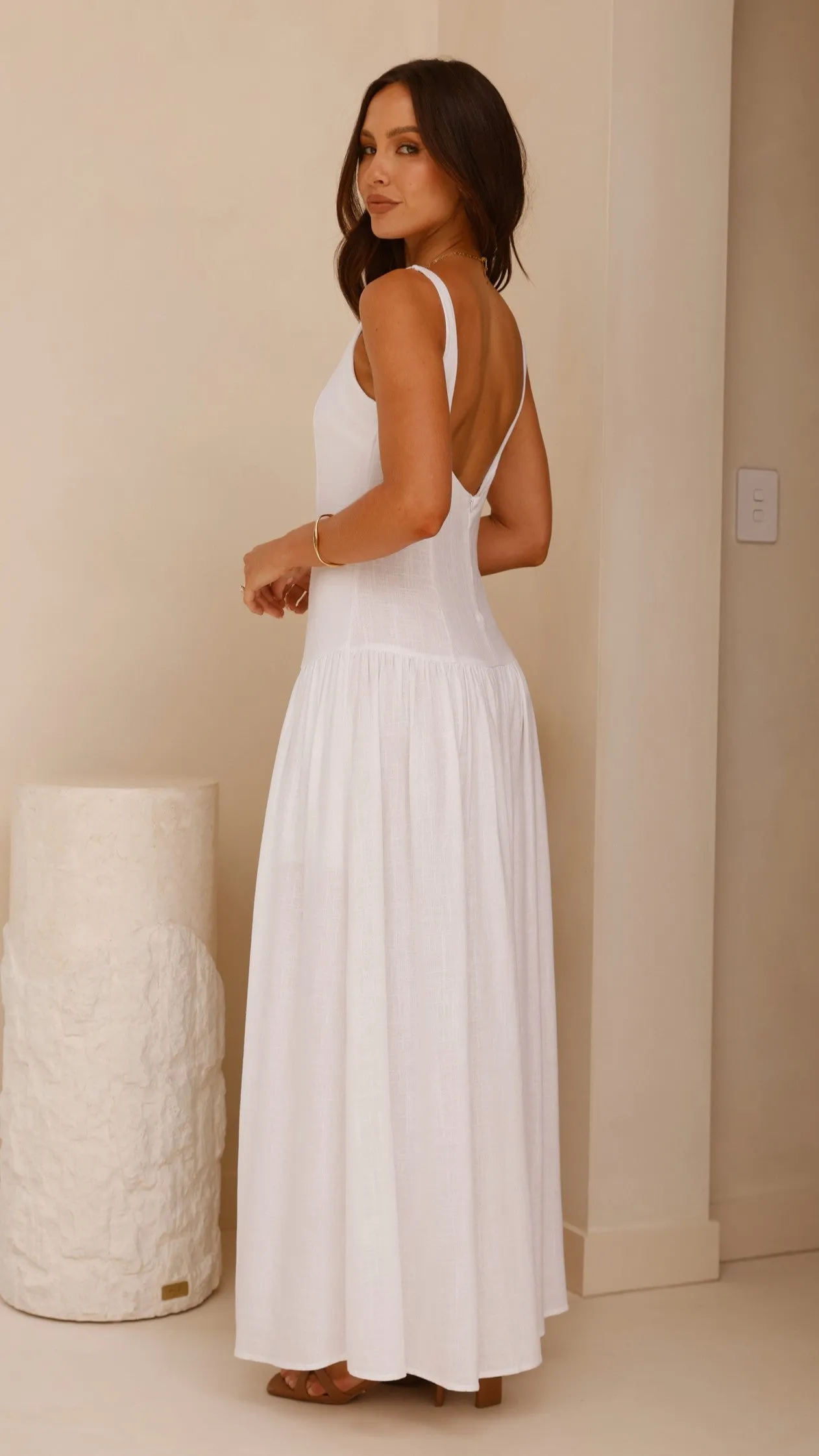 Kora Maxi Dress - White sold by Billy J product image thumbnail 3