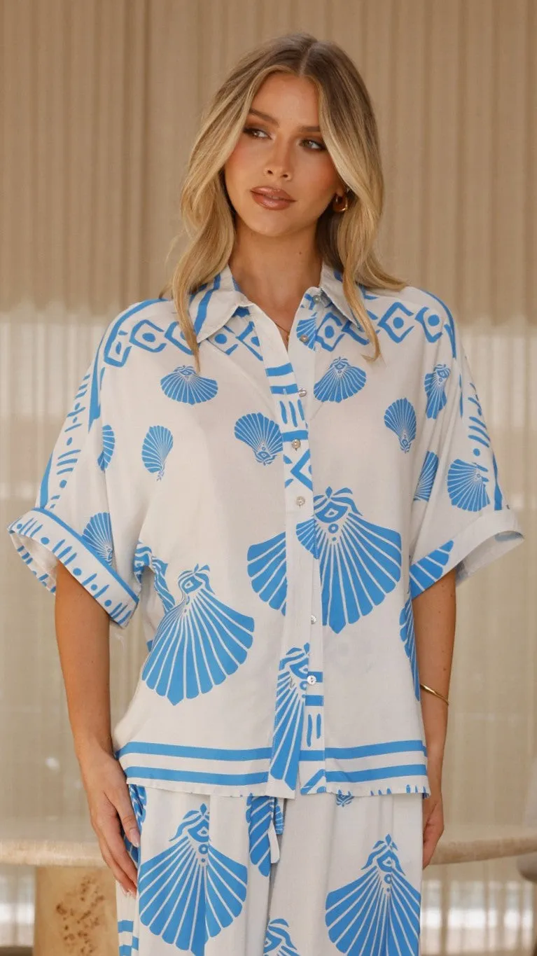 Daley Button Up Shirt - Sea Shell sold by Billy J product image thumbnail 3