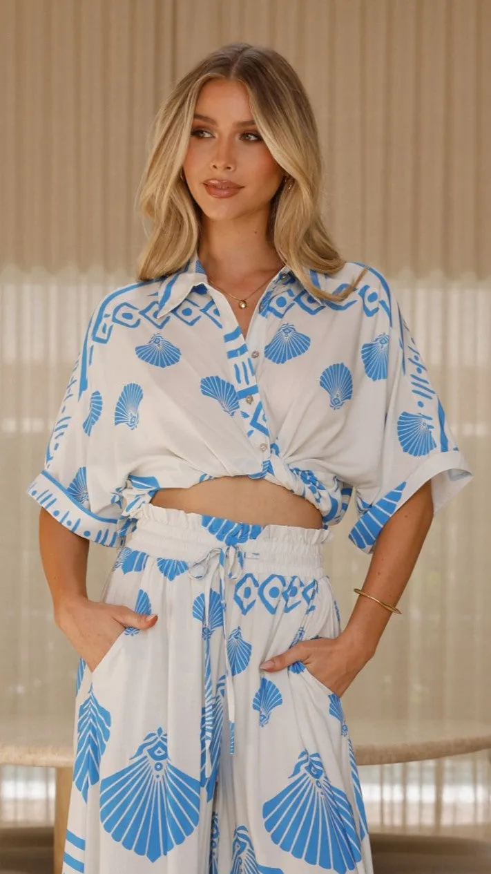 Daley Button Up Shirt - Sea Shell sold by Billy J