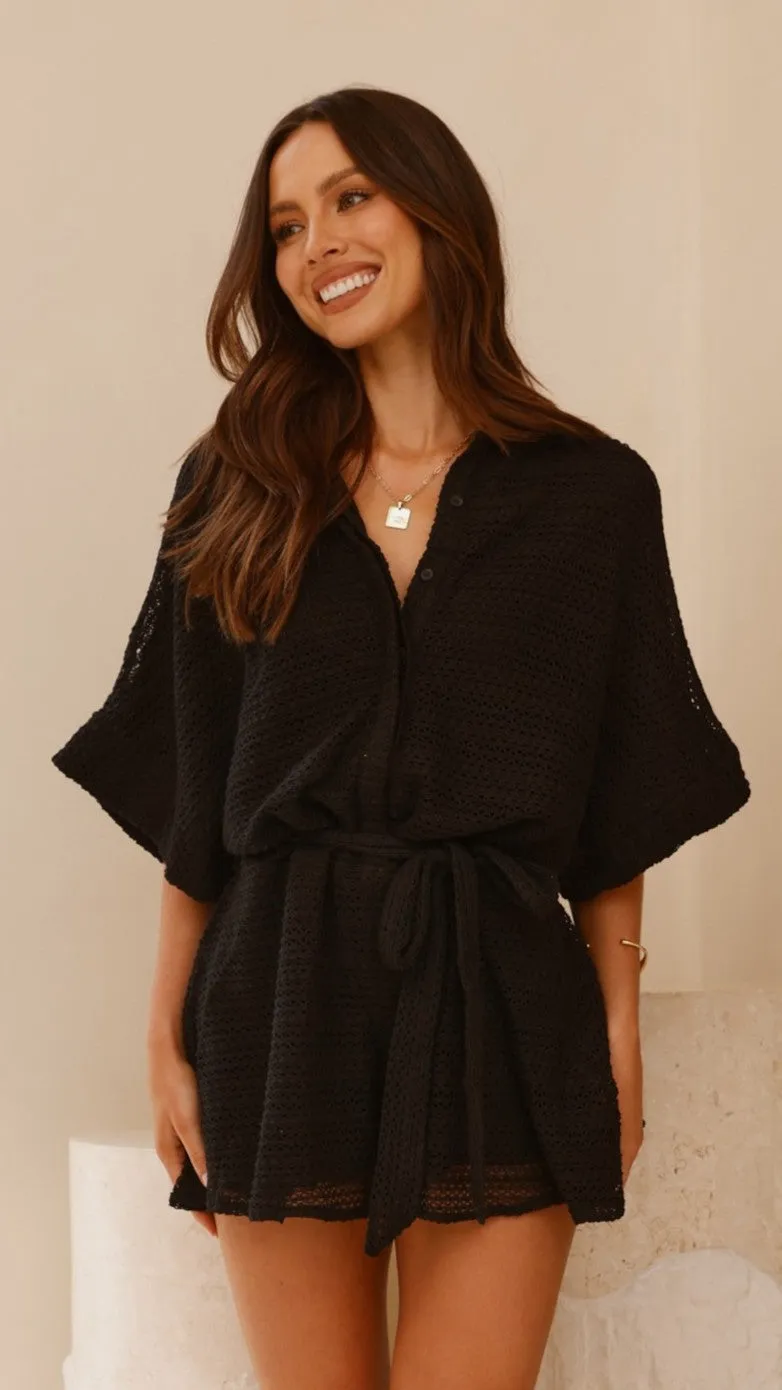 Carmen Playsuit - Black sold by Billy J