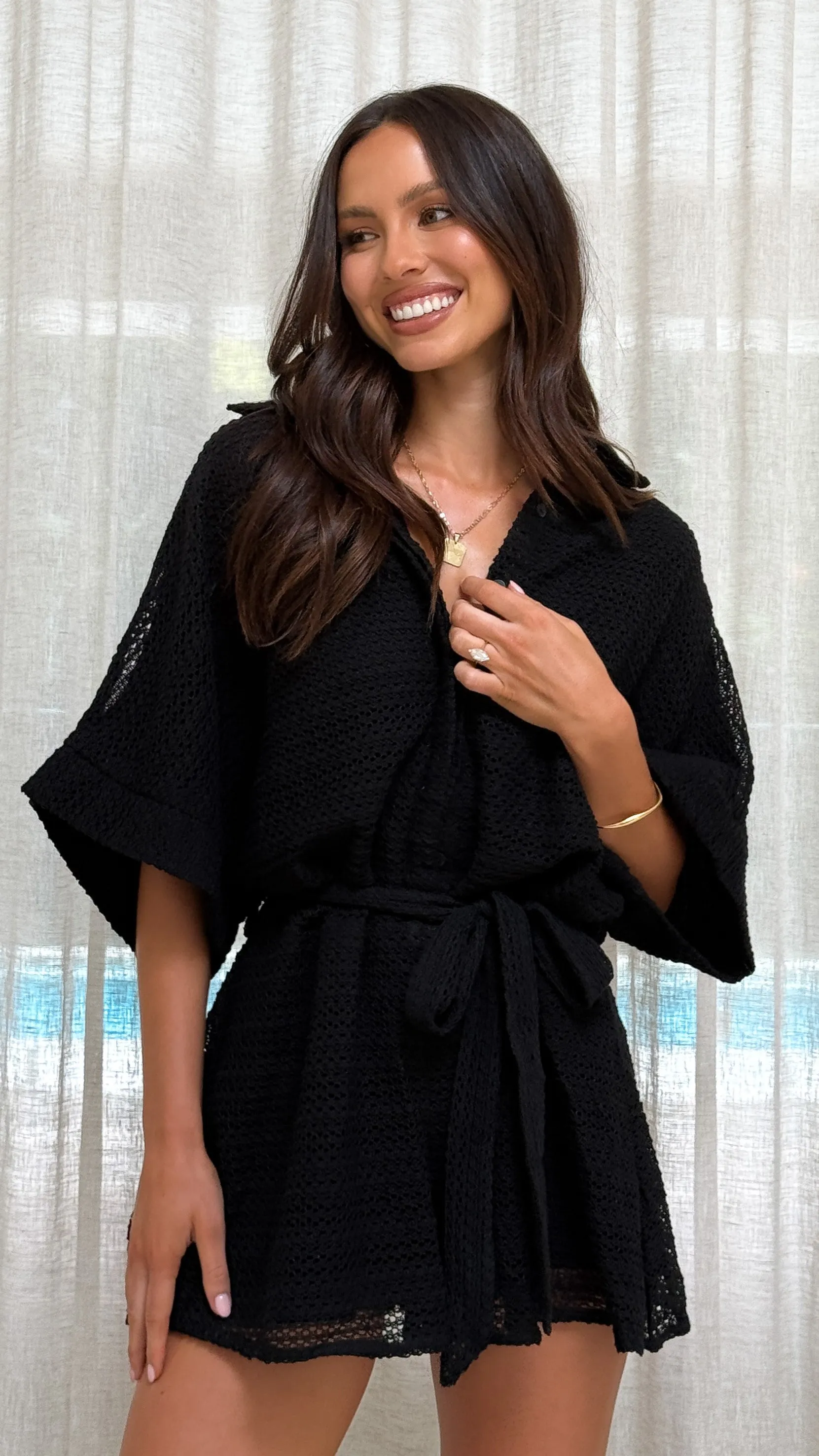 Carmen Playsuit - Black sold by Billy J product image thumbnail 5