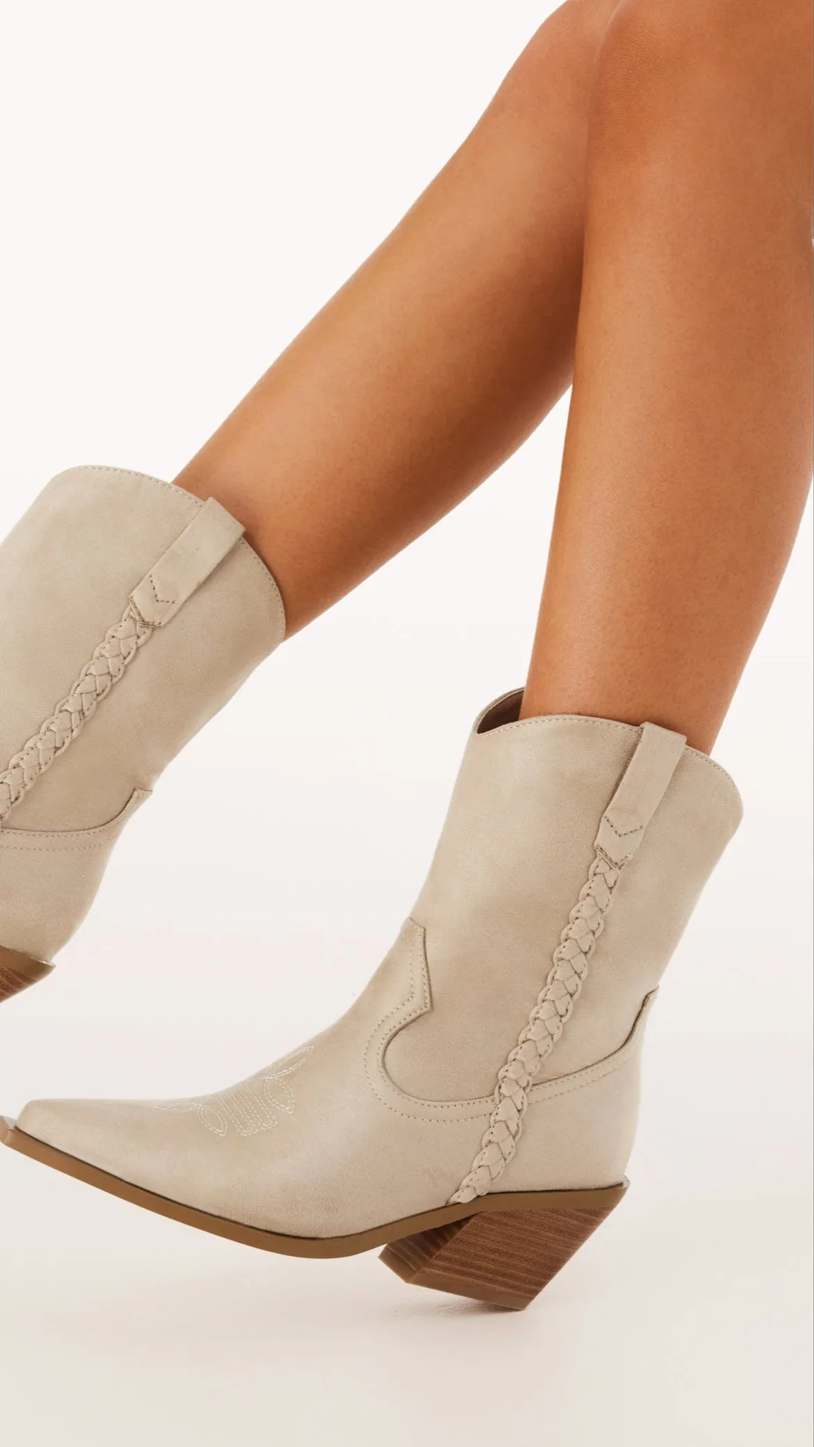 Ellenora Boots - Light Sand Suede sold by Billy J product image thumbnail 2