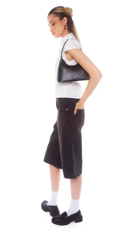 Sweetie Shoulder Bag - Black PU made by PETA AND JAIN