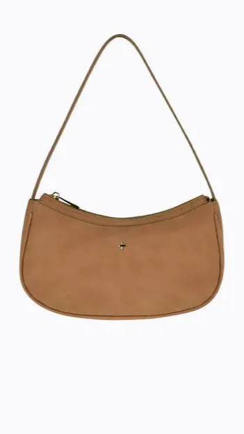 Dixiee Shoulder Bag - Tan Suede sold by Billy J