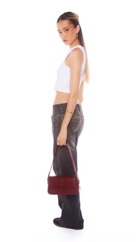 Jocelyn Shoulder Bag - Burgundy PU sold by Billy J product image thumbnail 2