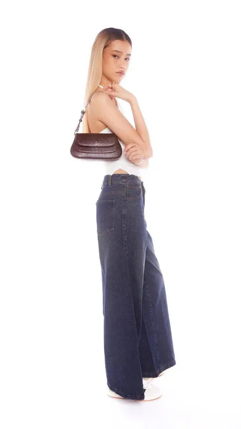 Nikki Shoulder Bag - Choc Crinkle sold by Billy J product image thumbnail 3