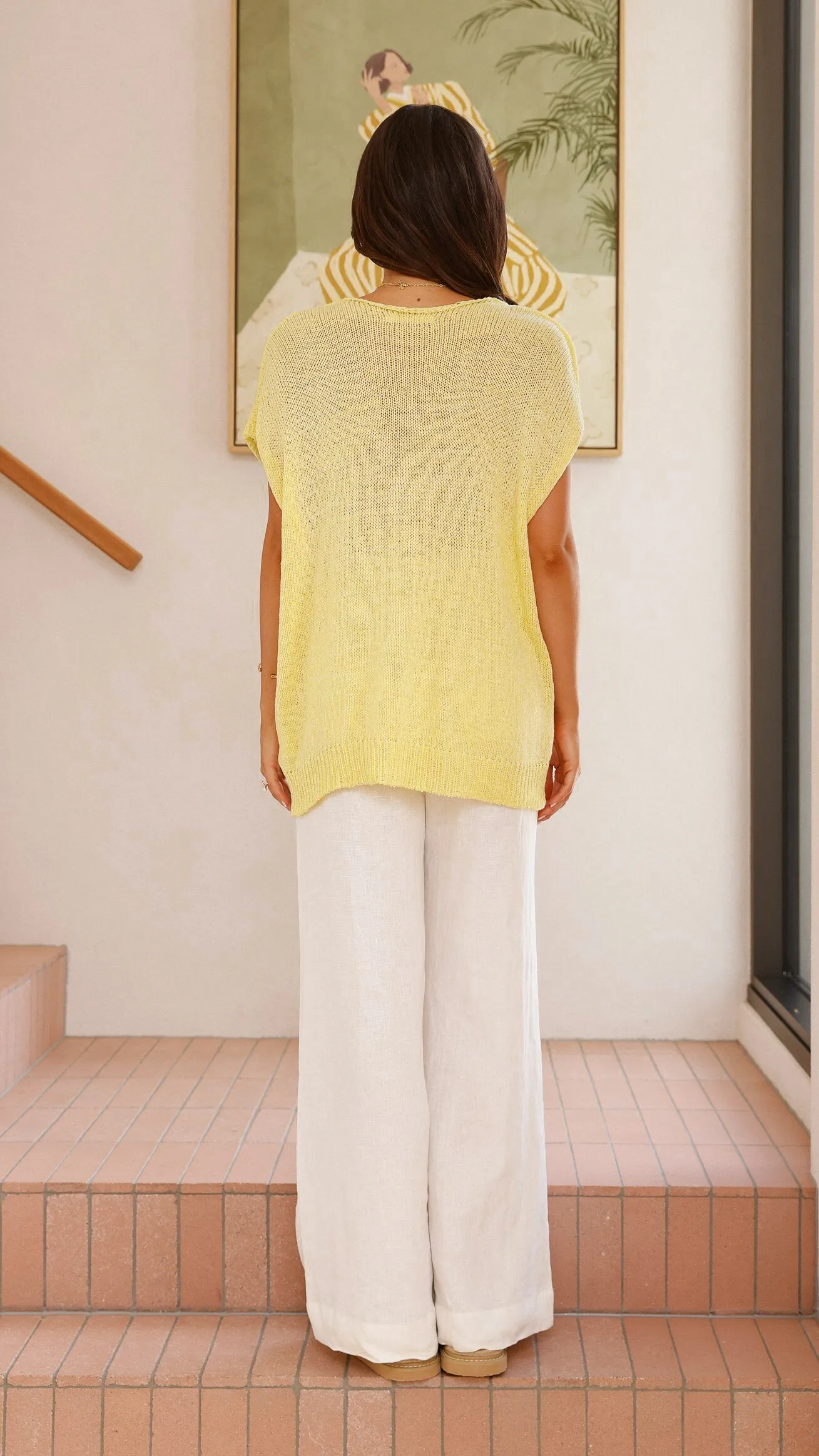 Stelaria Knit Top - Yellow sold by Billy J product image thumbnail 2