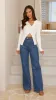 Lyra Long Sleeve Ribbed Top - White sold by Billy J