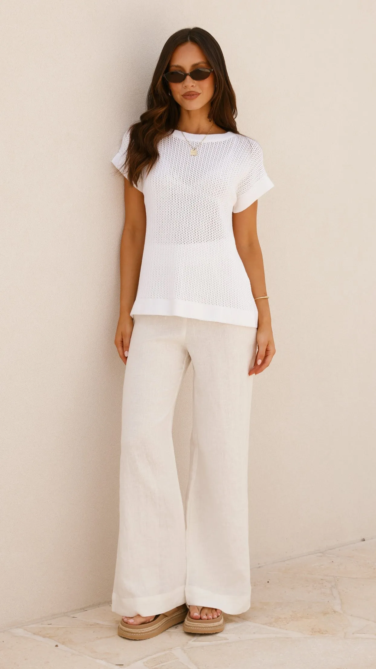 Marleigh Knit Top - White sold by Billy J product image thumbnail 5