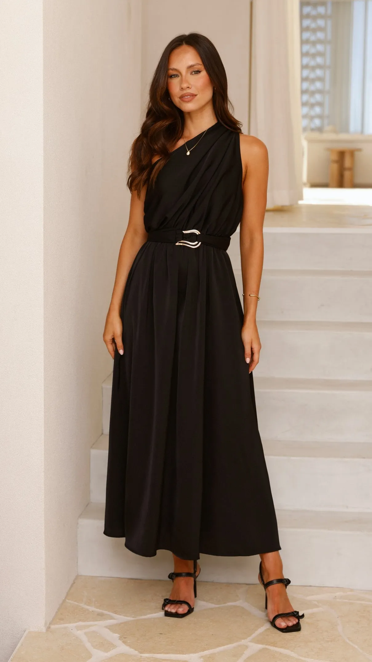 Hadas Maxi Dress - Black sold by Billy J