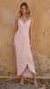 Charlotte Draped Maxi Dress - Pink sold by Billy J