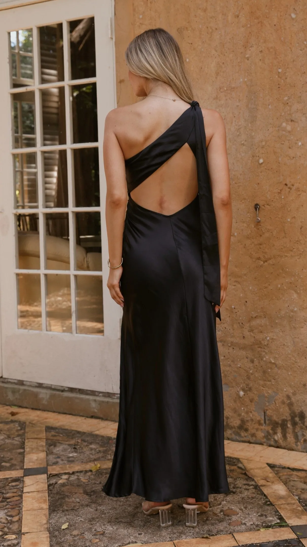 Halle One Shoulder Maxi Dress - Black sold by Billy J product image thumbnail 2