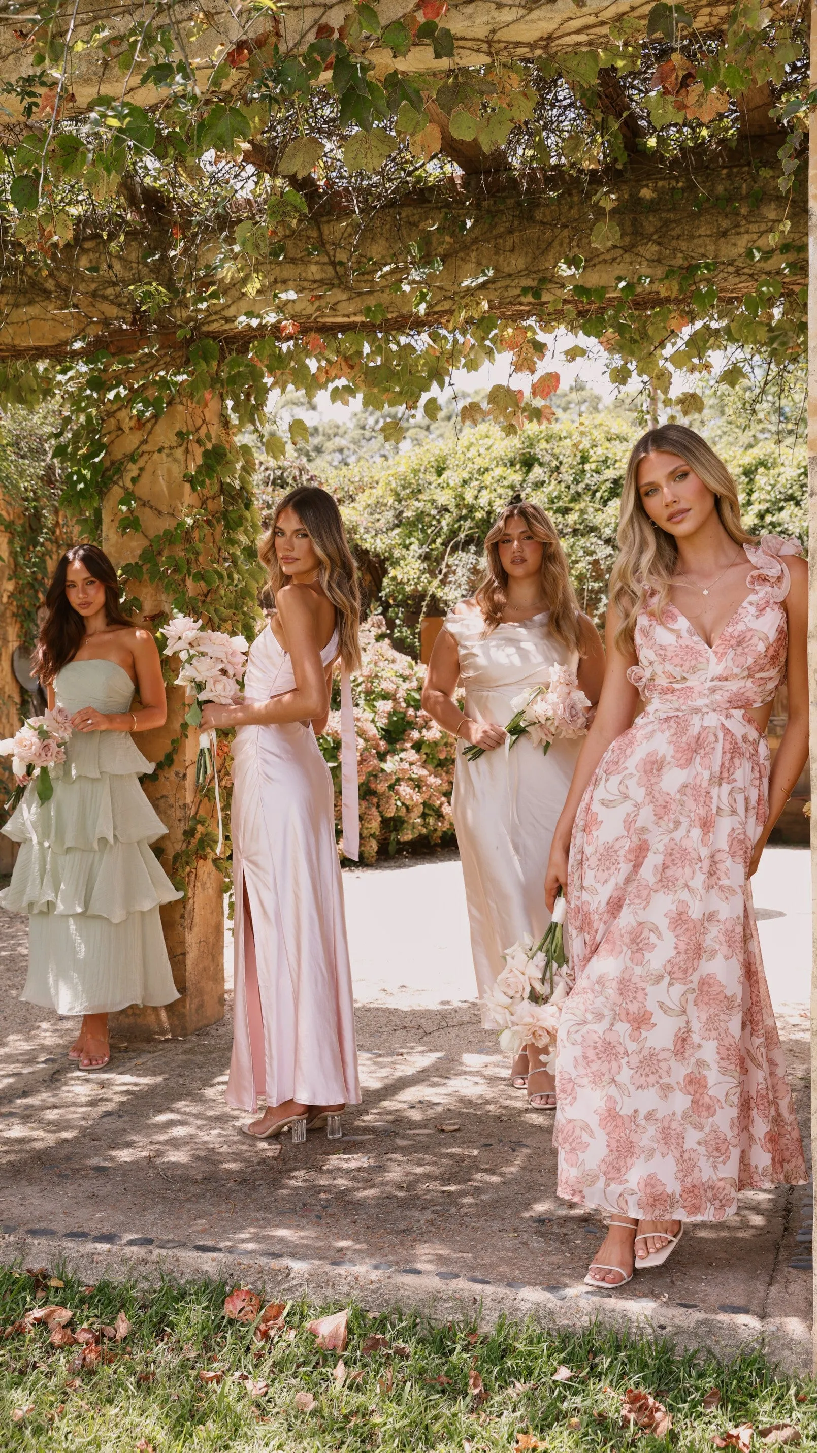 Halle One Shoulder Maxi Dress - Pink sold by Billy J product image thumbnail 3