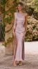 Halle One Shoulder Maxi Dress - Dusty Pink sold by Billy J