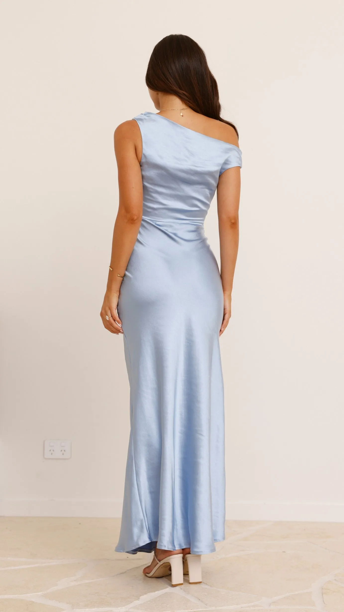 Auria Off Shoulder Maxi Dress - Blue sold by Billy J product image thumbnail 2