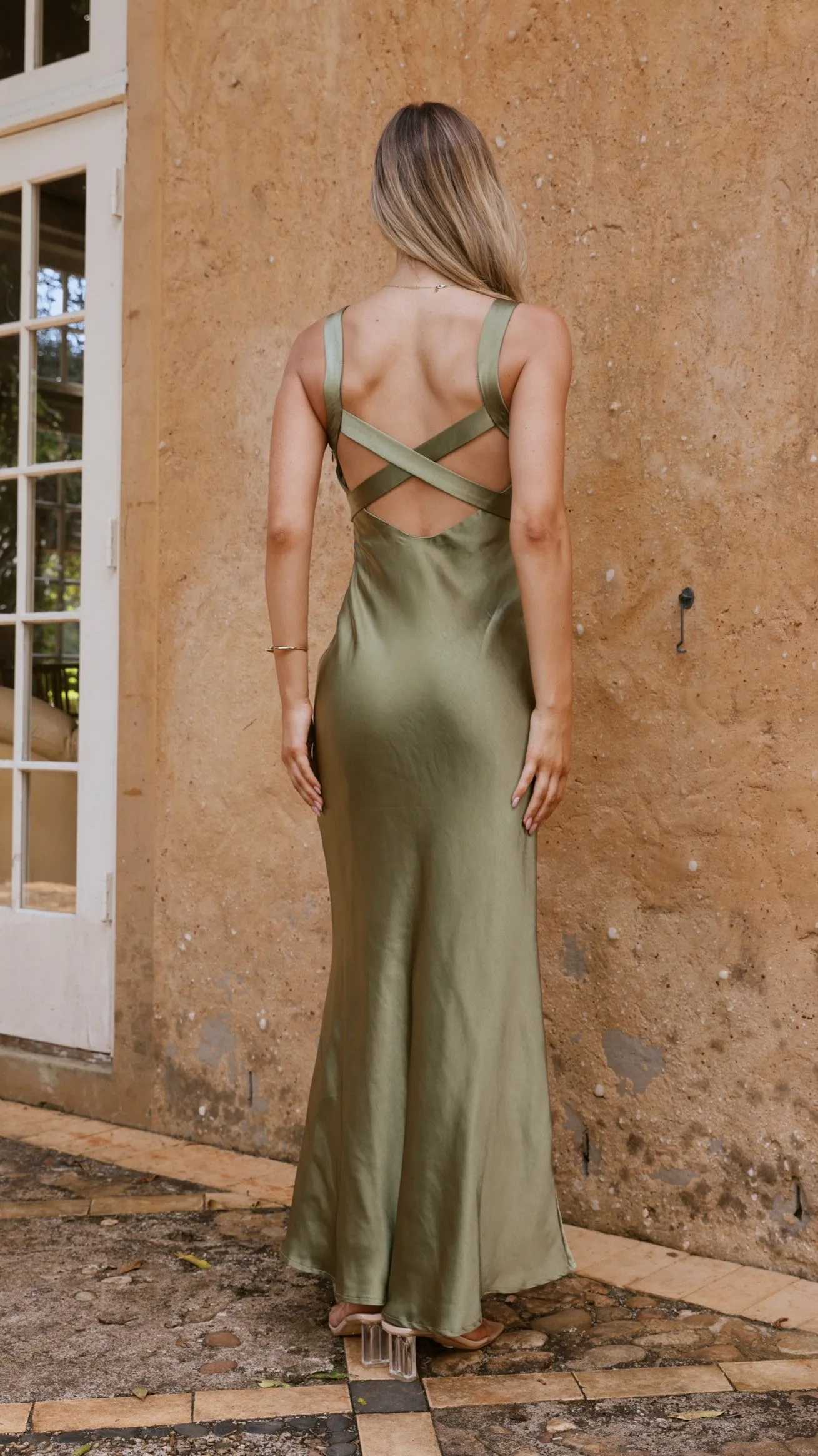 Andie Maxi Dress - Olive sold by Billy J product image thumbnail 5