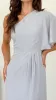 Emma One Sleeve Maxi Dress - Silver sold by Billy J