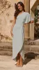 Emma One Sleeve Maxi Dress - Sage sold by Billy J